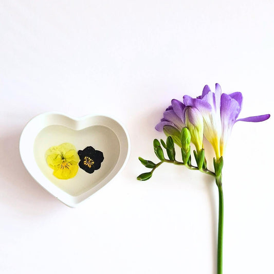 Botanical Small Heart Ring Dish In Multiple Designs