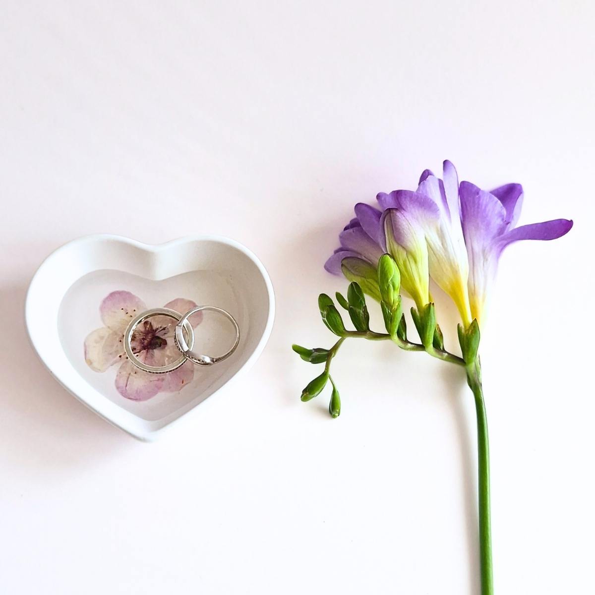 Botanical Small Heart Ring Dish In Multiple Designs