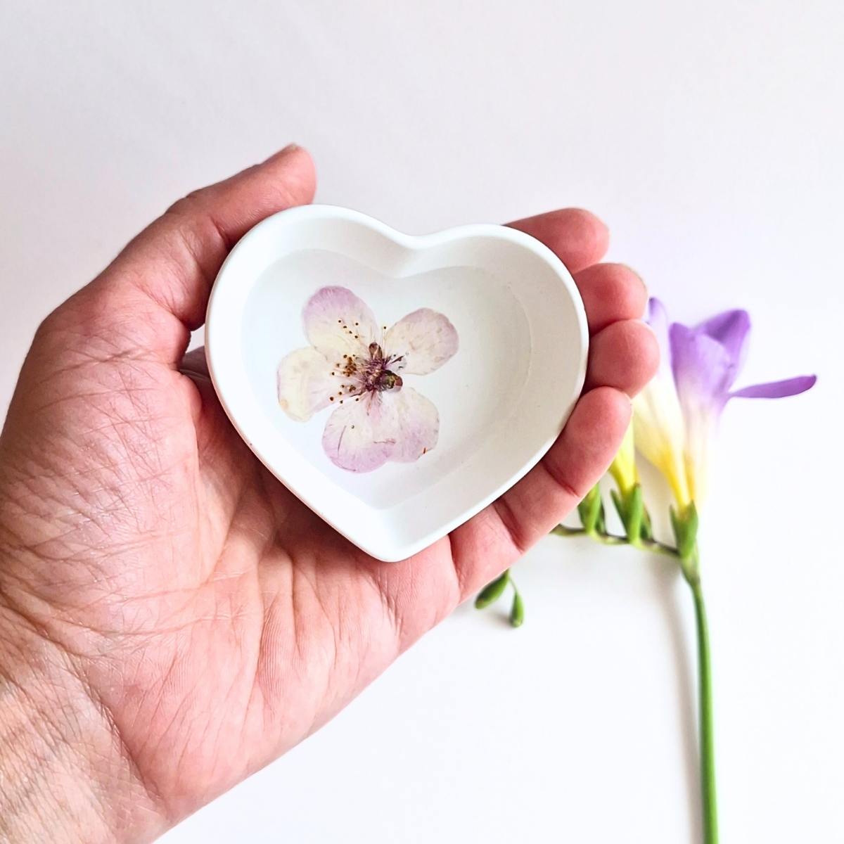 Botanical Small Heart Ring Dish In Multiple Designs