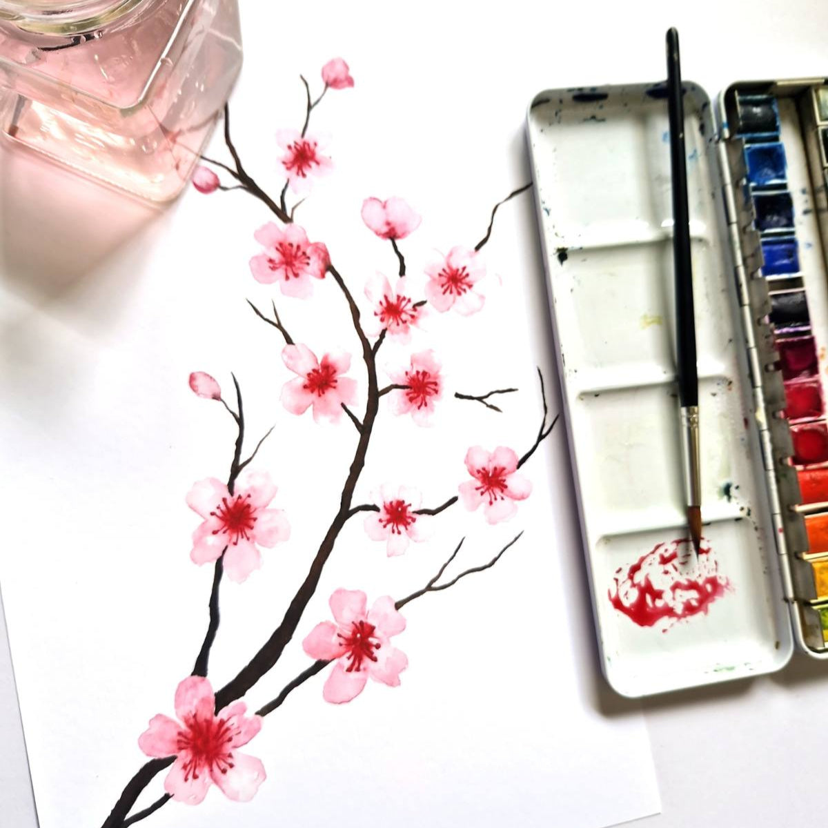 Watercolor Painting Workshop - Paint Japanese Cherry Blossoms - Melbourne