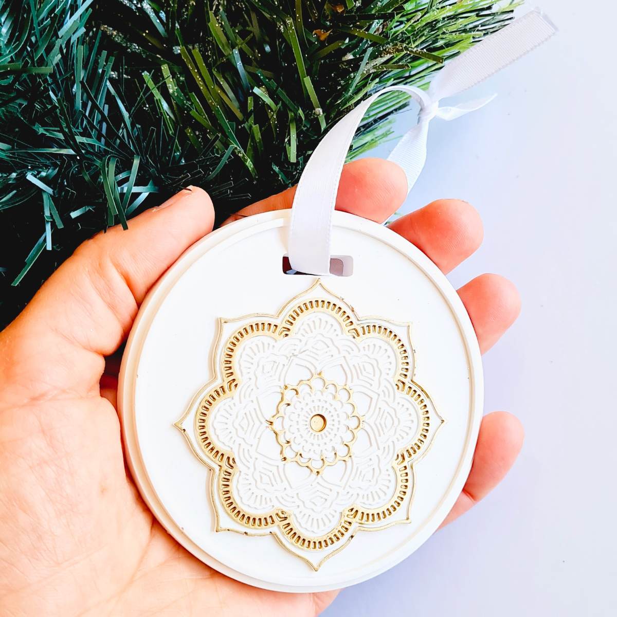 Bohemian style ornament with mandala design