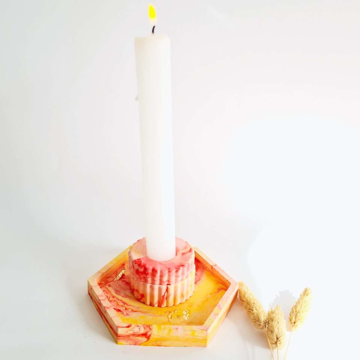 Stackable Stick Candle Holder Set