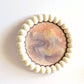bubble decorative tray with alcohol ink art on white background
