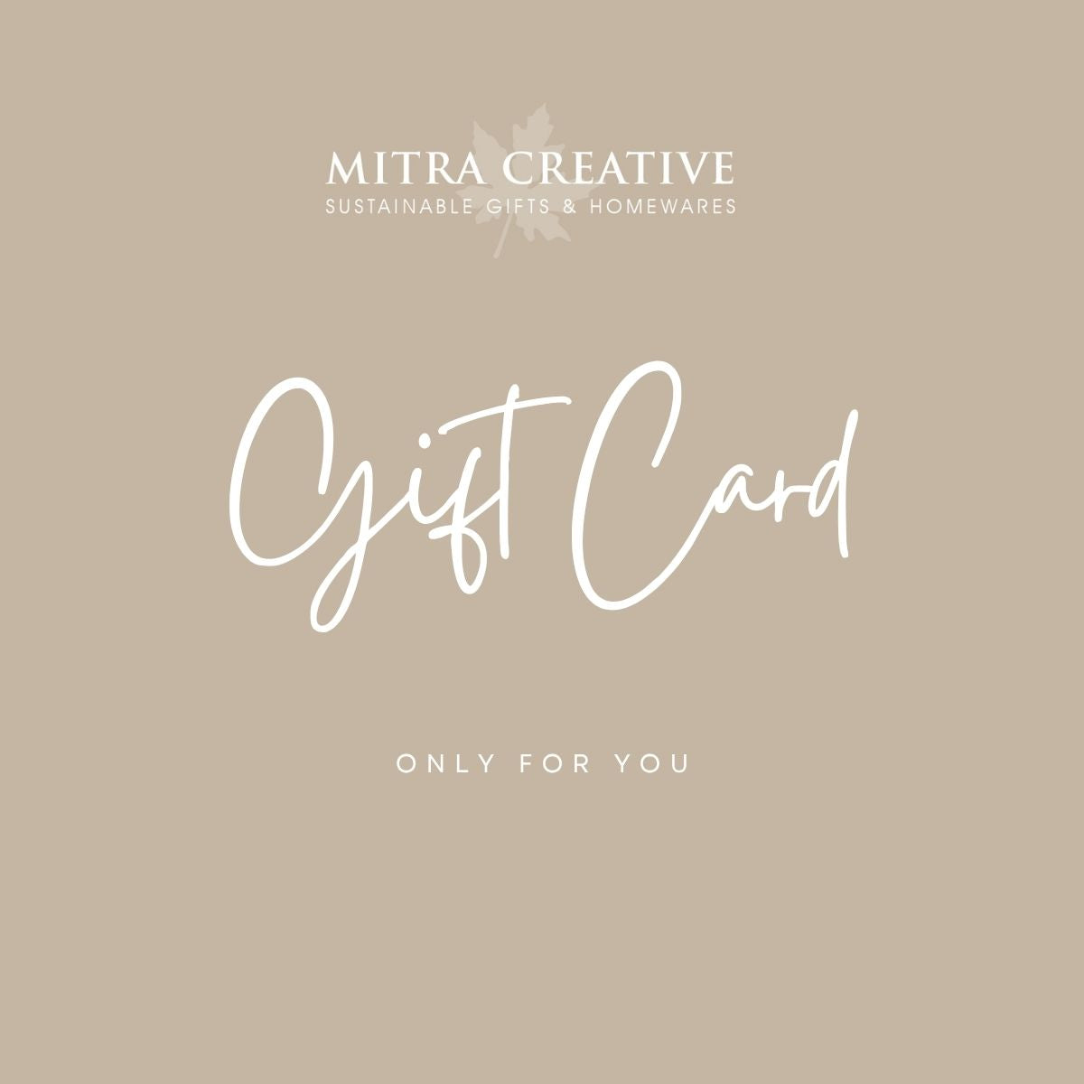 Creative Workshop Gift Card - Melbourne