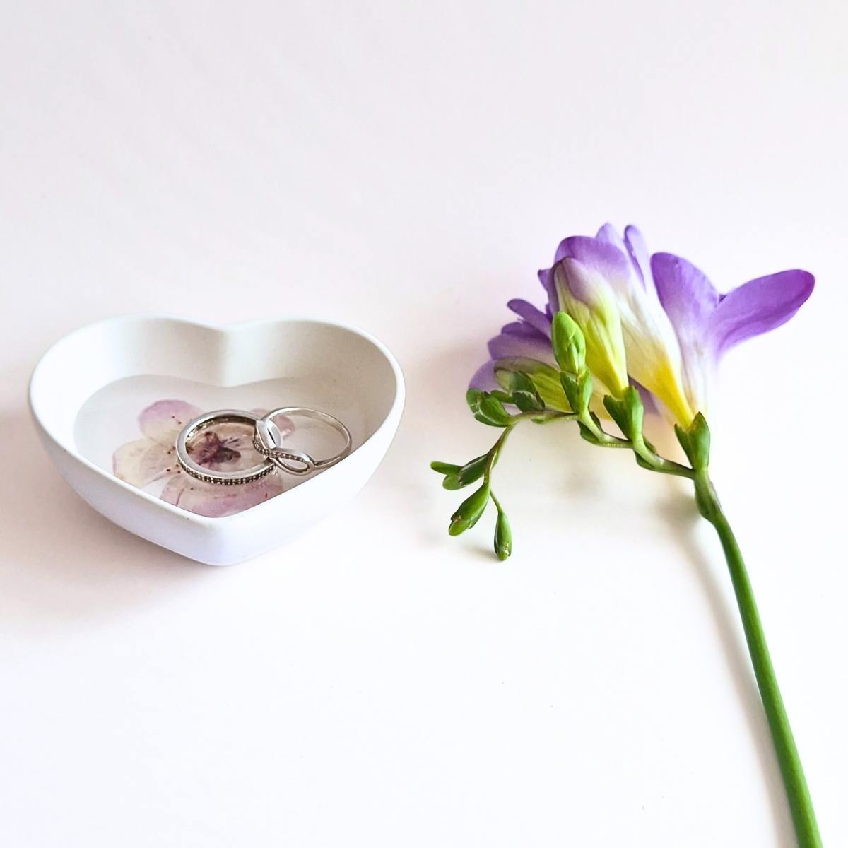 Botanical Small Heart Ring Dish In Multiple Designs