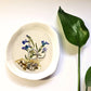 Botanical Jewellery Dish with Real Pressed Flowers & Gemstones