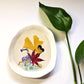 Botanical Jewellery Dish with Real Pressed Flowers & Gemstones