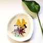 Botanical Jewellery Dish with Real Pressed Flowers & Gemstones