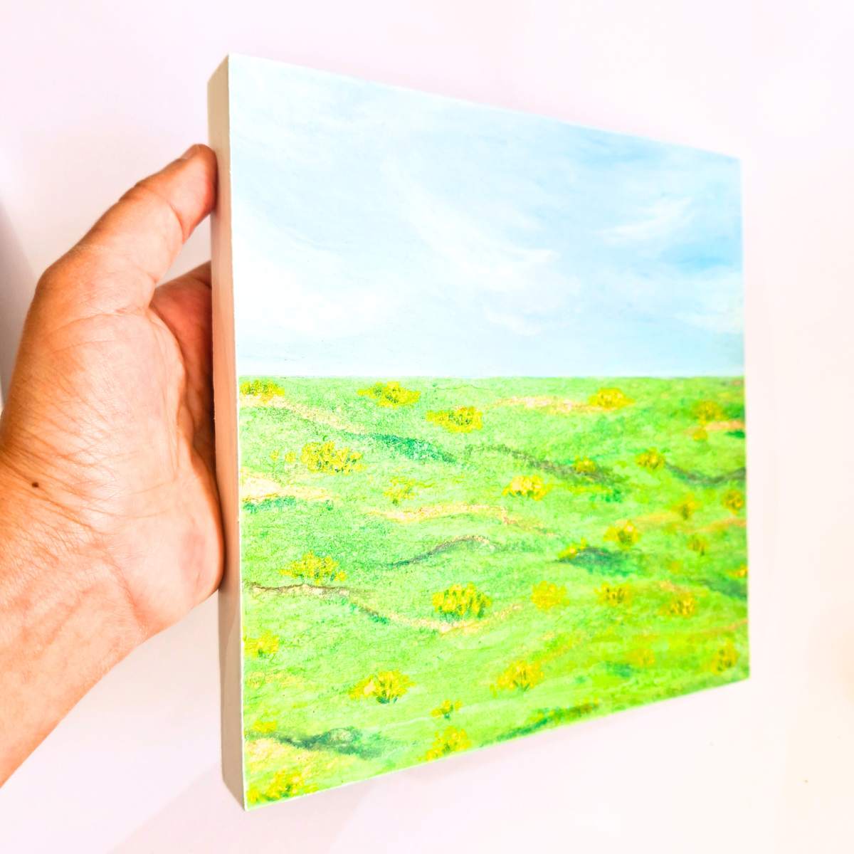 Spring Meadow - Abstract Landscape Wall Art