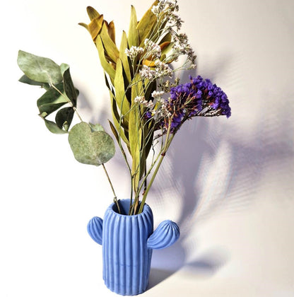 Small Cactus Bud Vase In Four Colors - Bohemian Home Decor