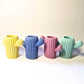 Small Cactus Bud Vase In Four Colors - Bohemian Home Decor
