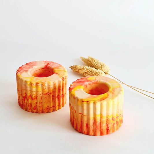 stick candle holder set - fall decor