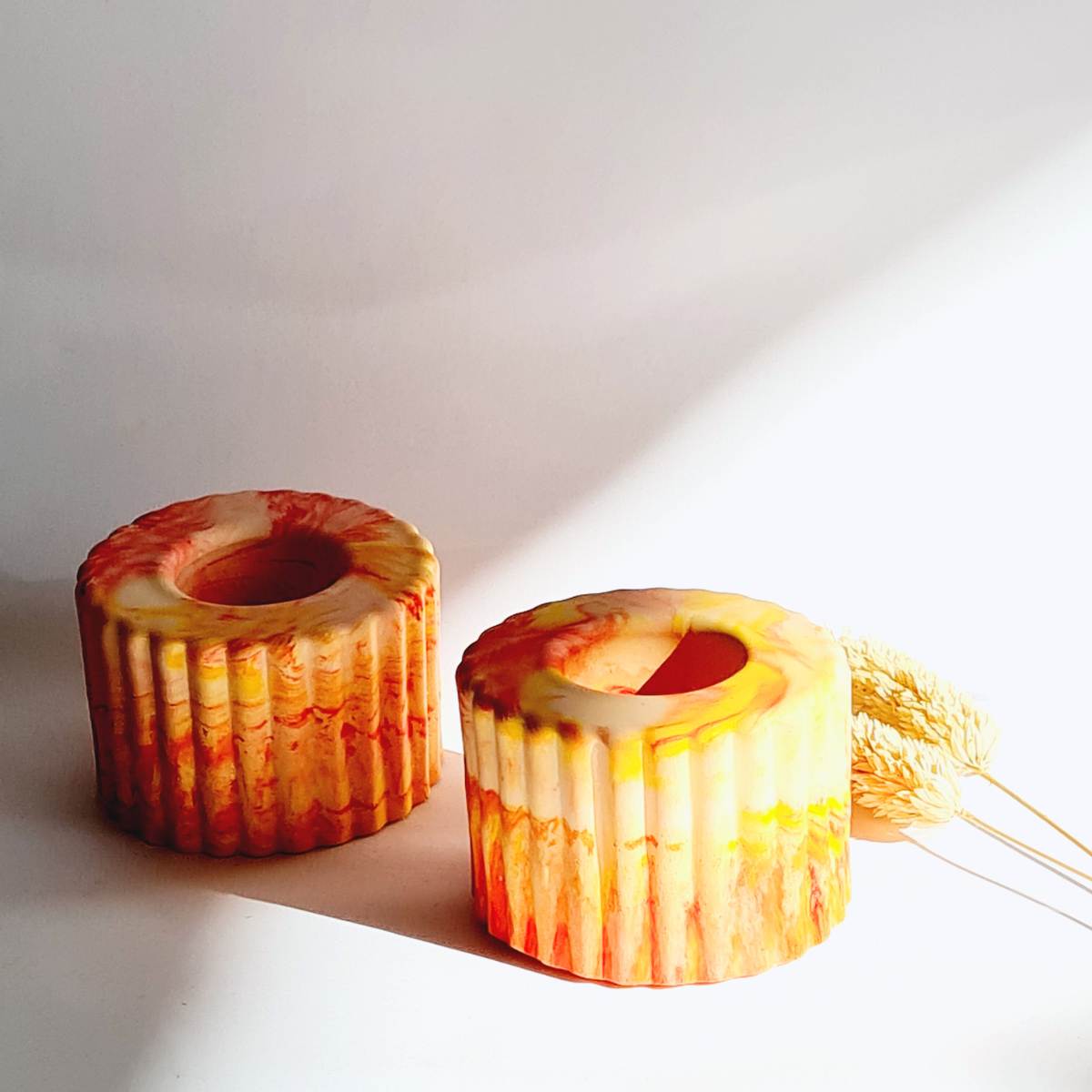 stick candle holder set - fall decor