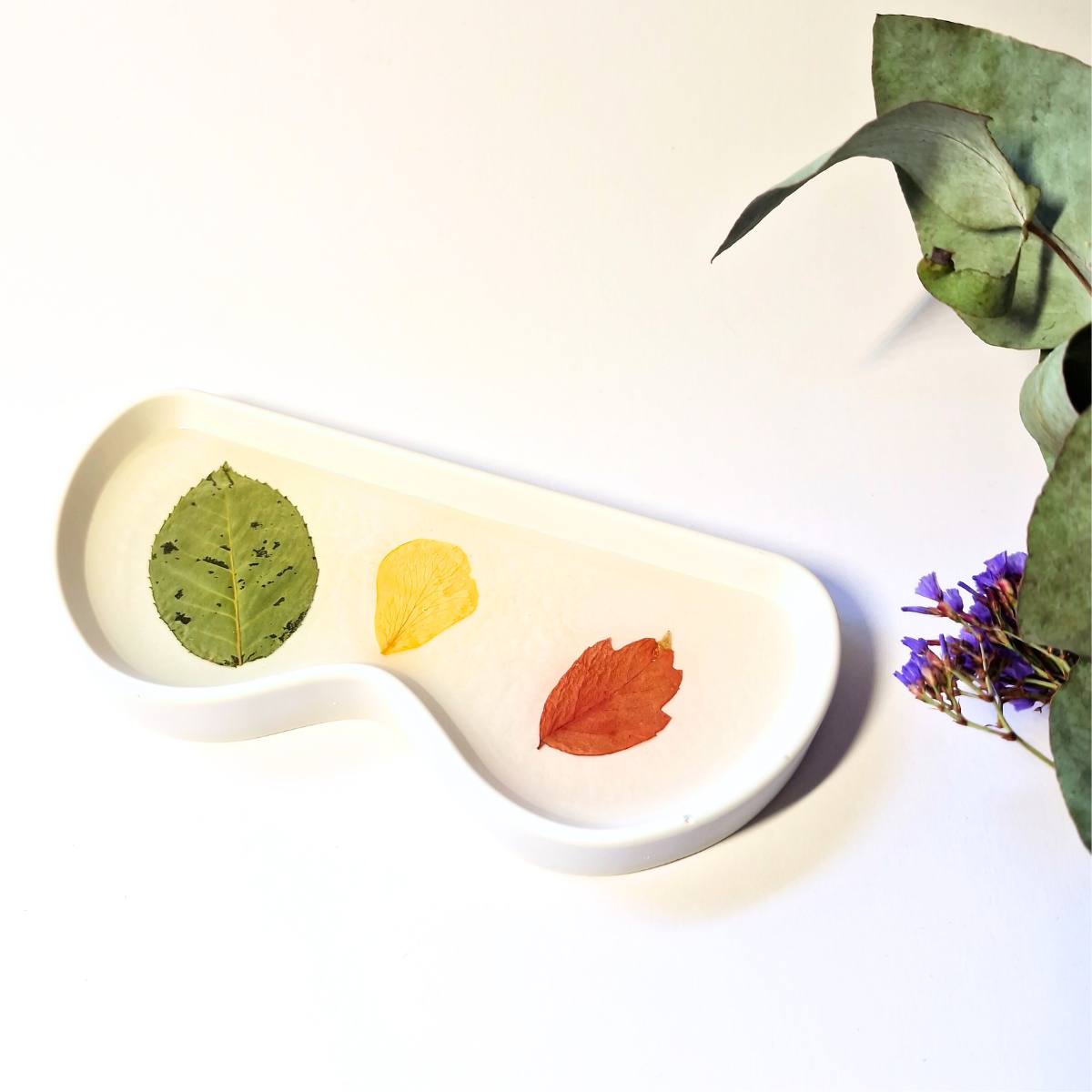 Botanical Eyeglasses Tray - Handmade Home Decor