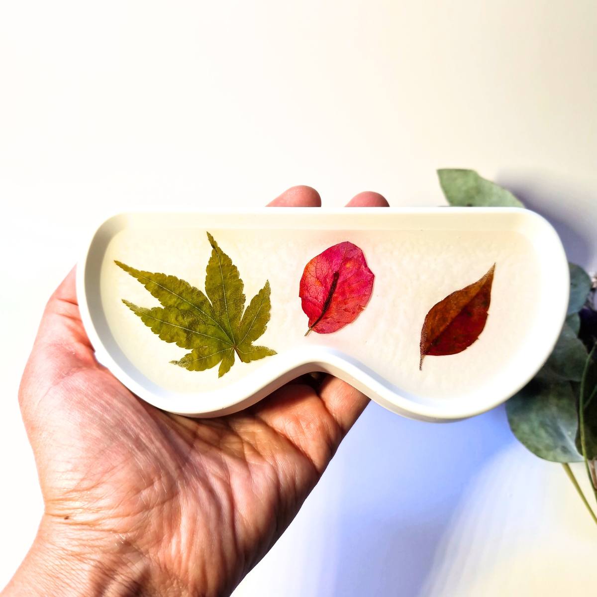 Botanical Eyeglasses Tray - Handmade Home Decor