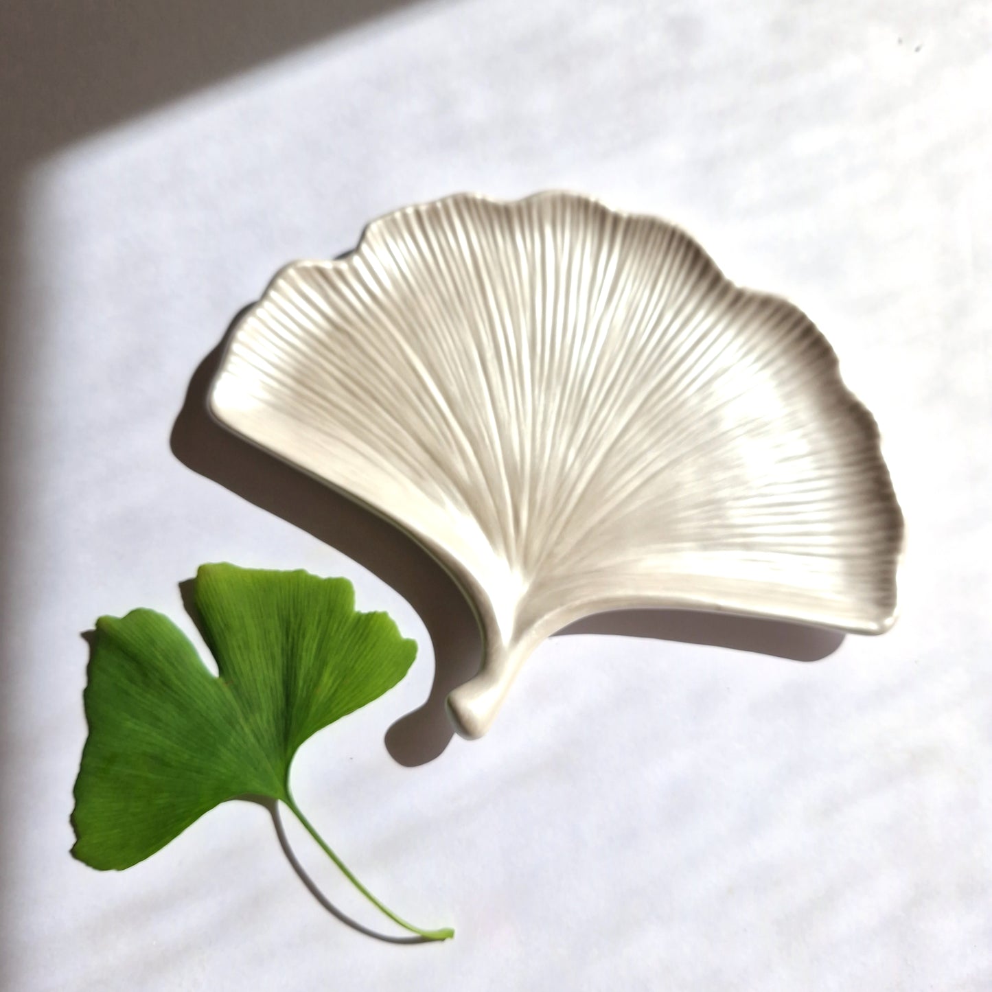 Ginkgo Leaf Trinket Tray And Ring Holder Gift Set In Two Colors | Gift For Her