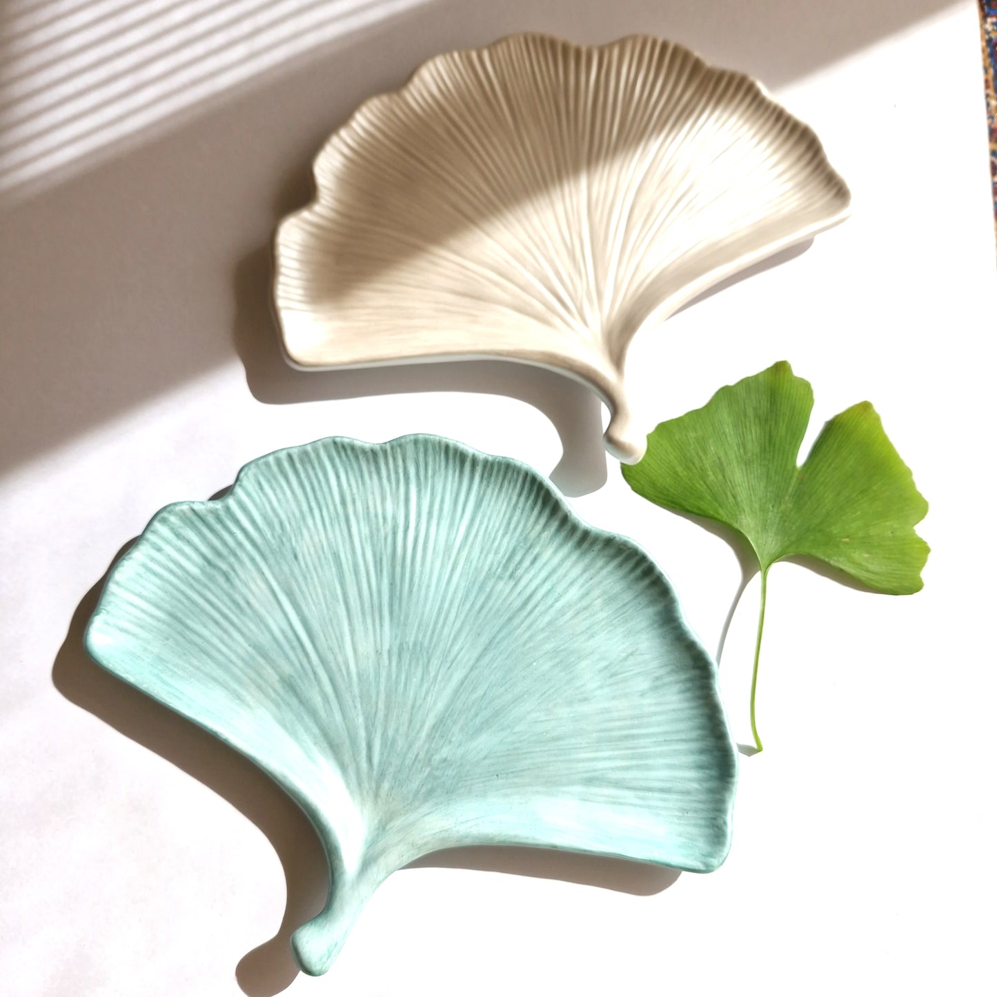 Ginkgo Leaf Trinket Tray And Ring Holder Gift Set In Two Colors | Gift For Her