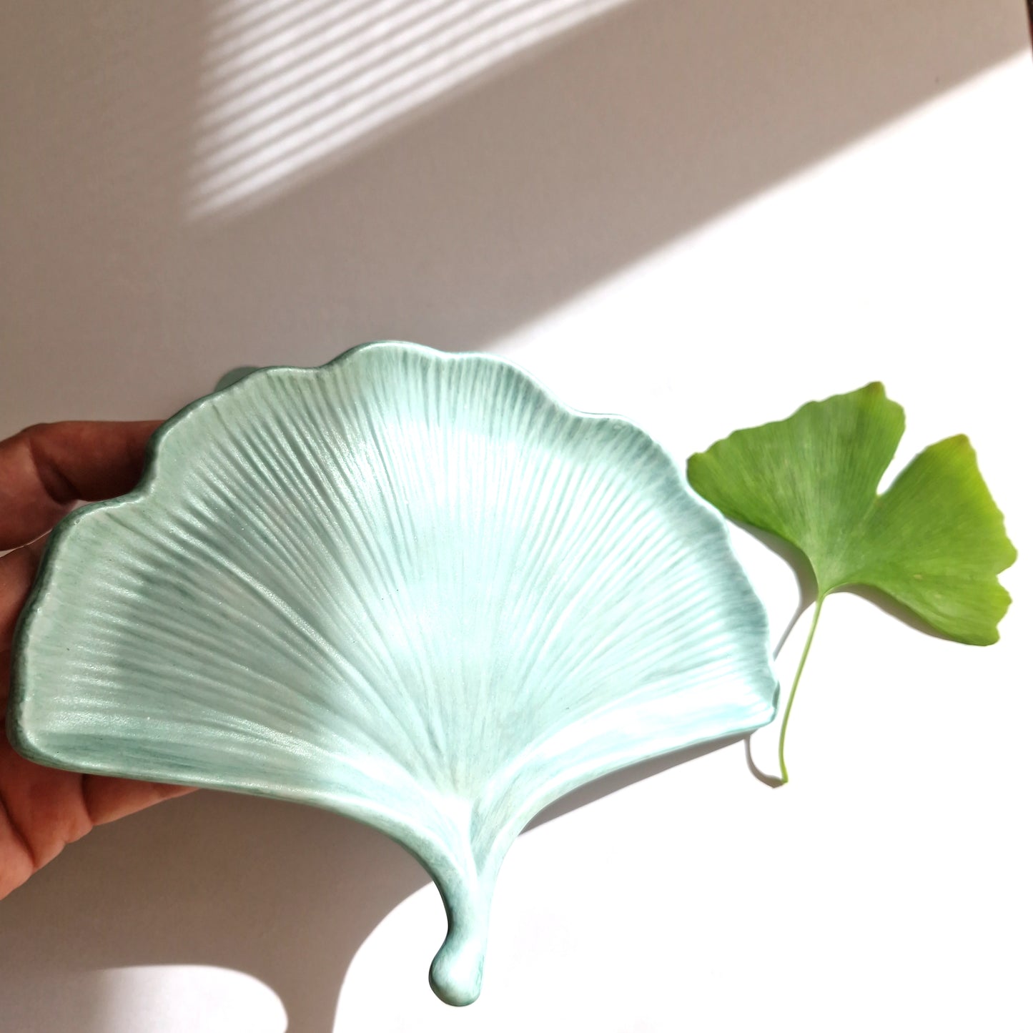 Ginkgo Leaf Trinket Tray And Ring Holder Gift Set In Two Colors | Gift For Her