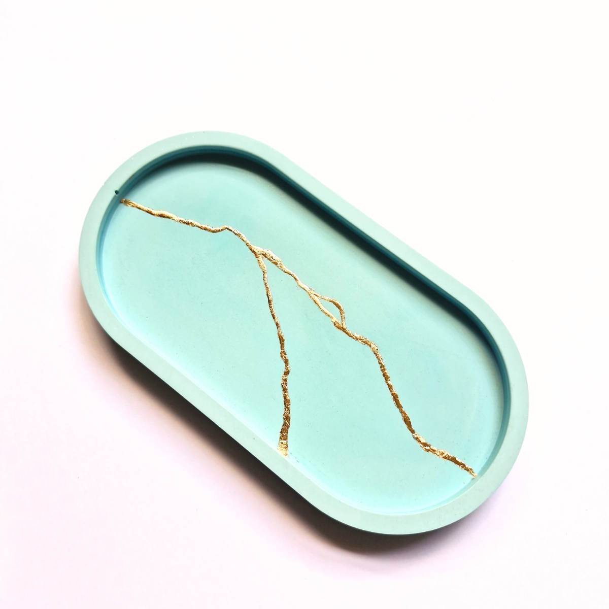 Turquoise Oval Trinket Tray