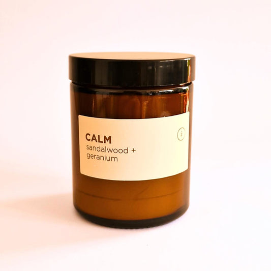 Calm - Sandalwood & Geranium Soy Candle