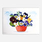 Pansy Botanical Art Print – Pressed Flower Wall Art