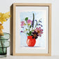 Garden Bouquet Botanical Art Print – Pressed Flower Wall Art