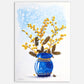 Yellow Wattle Botanical Art Print – Pressed Flower Wall Art