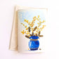 Yellow Wattle Art Greeting Card – Blank Inside