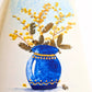 Yellow Wattle Art Greeting Card – Blank Inside