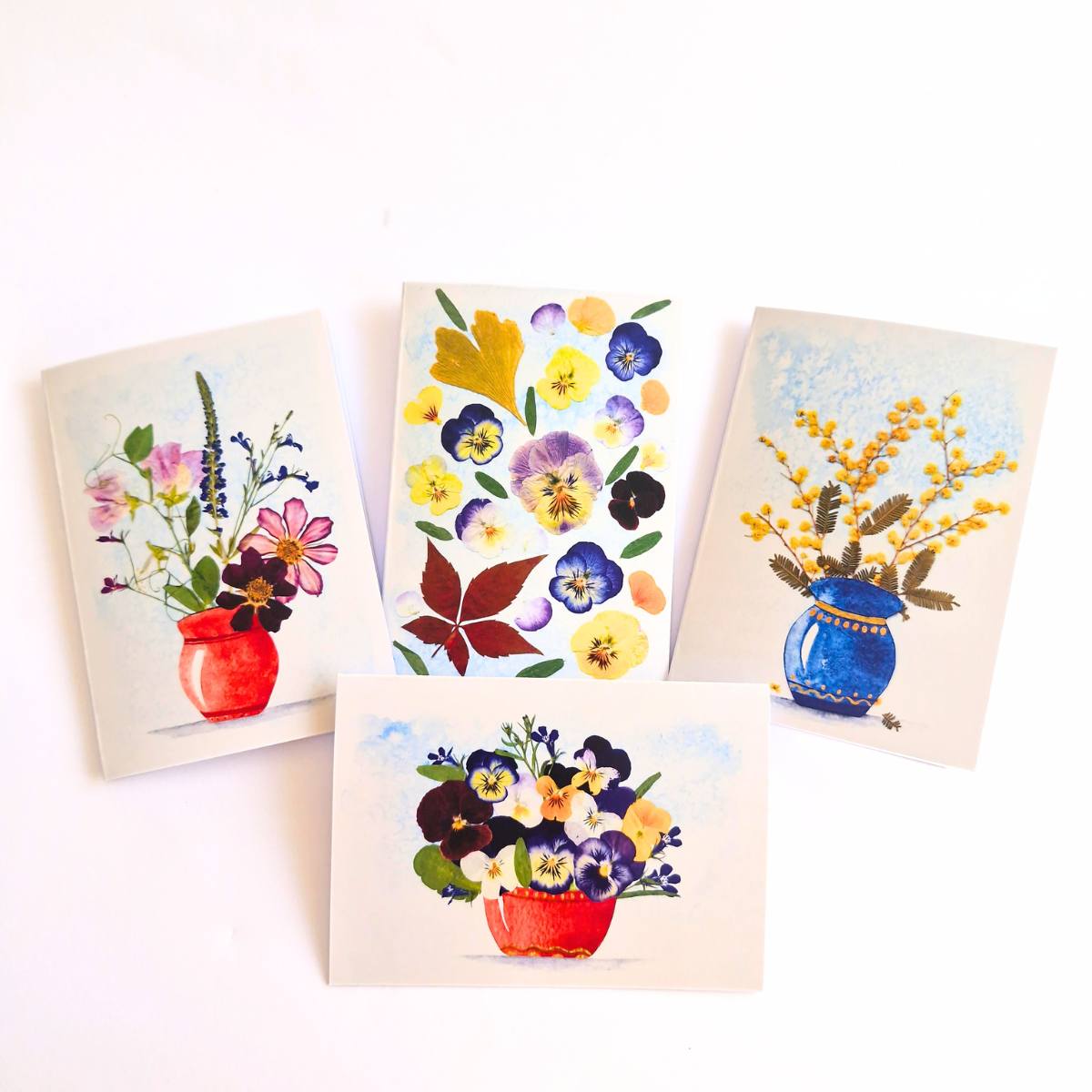 Botanical Art Greeting Card Pack – Set of 4