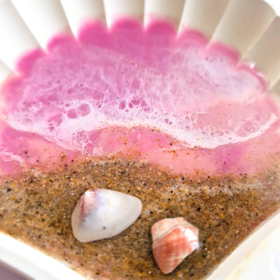 Pink Ocean Shell Jewellery Holder - Gift For Her