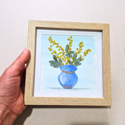 Pressed Flowers and Watercolor Art Frame Workshop