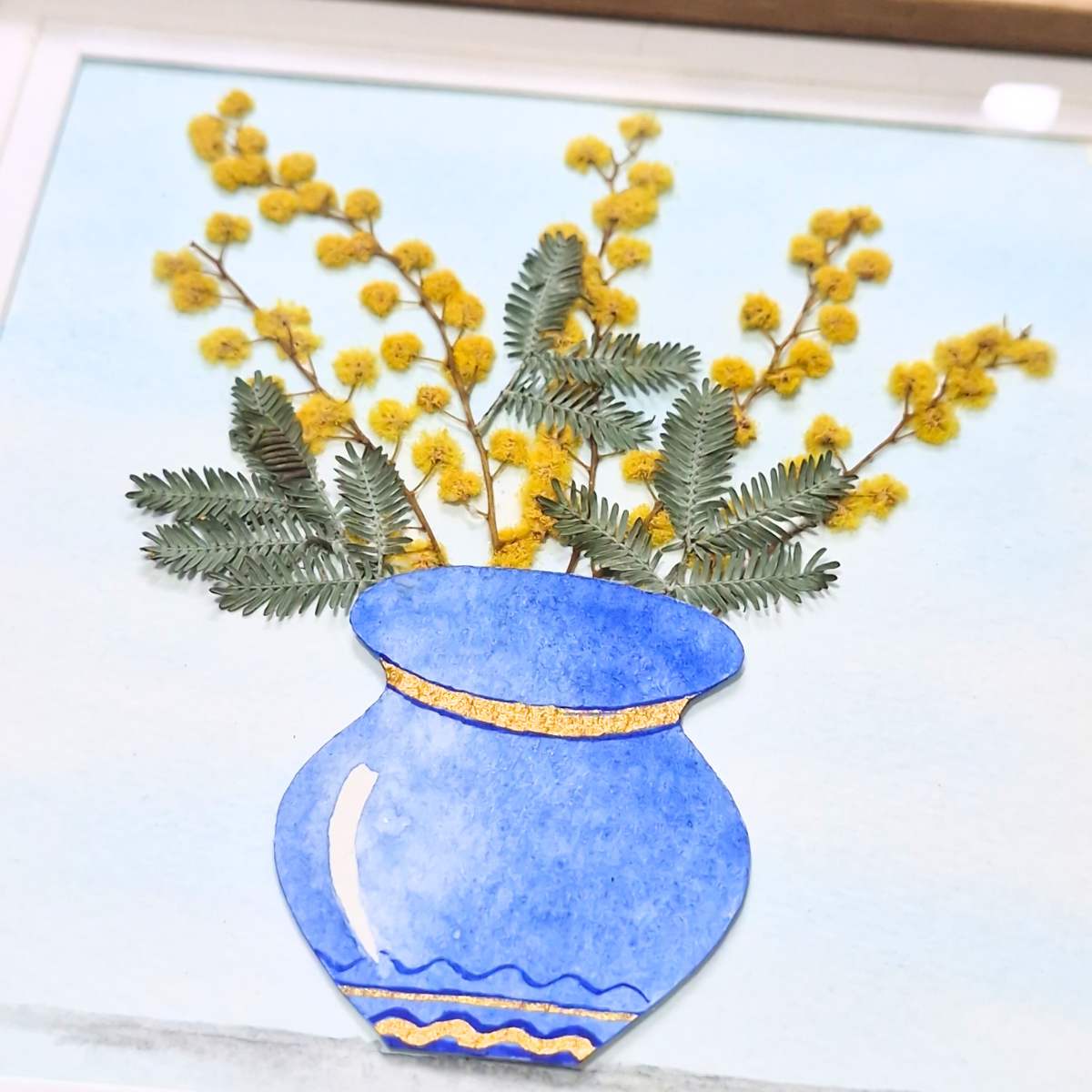 Pressed Flowers and Watercolor Art Frame Workshop