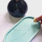 Turquoise Oval Trinket Tray - Decorative Tray - Ring Dish