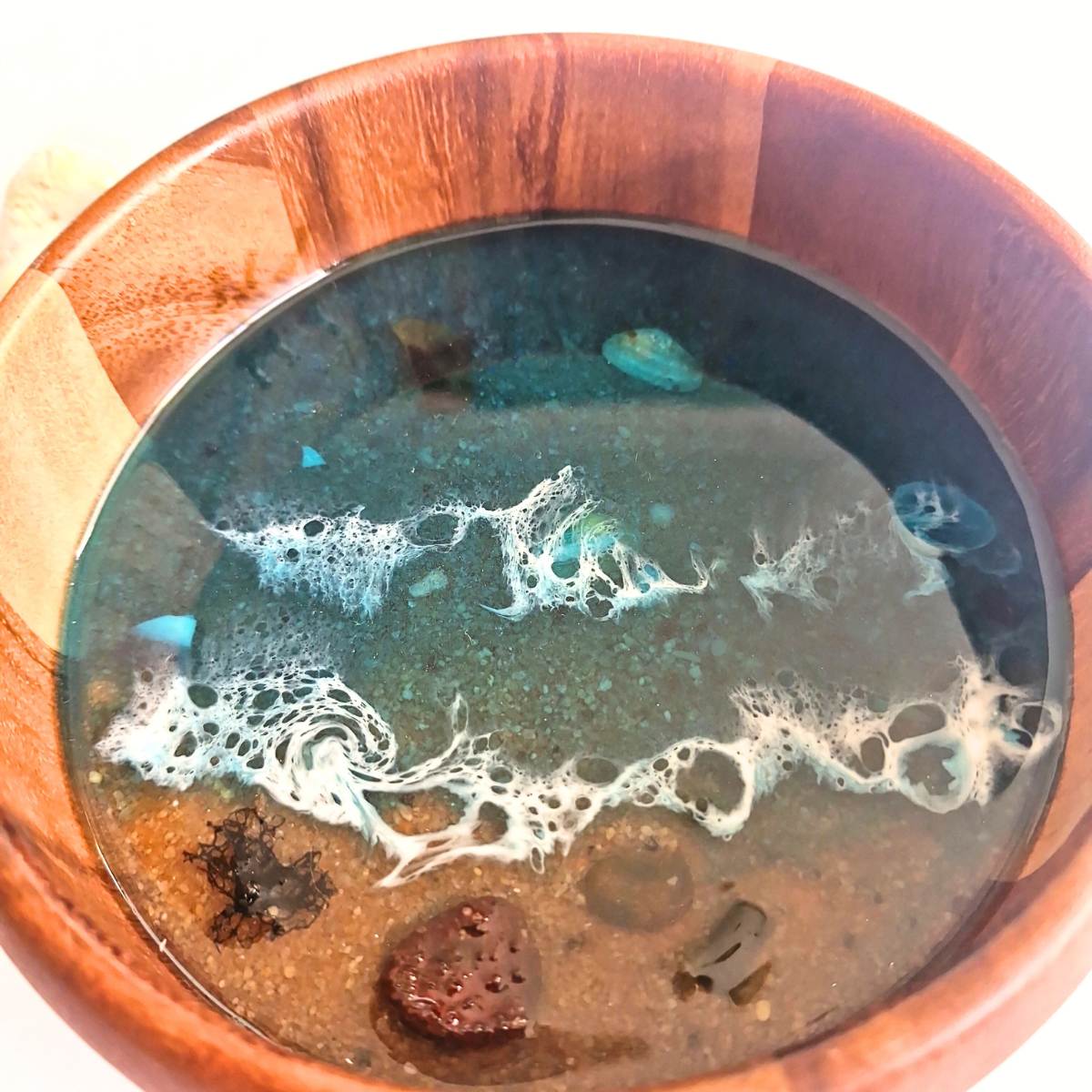 Decorative Bowl With Resin Art In Two Styles