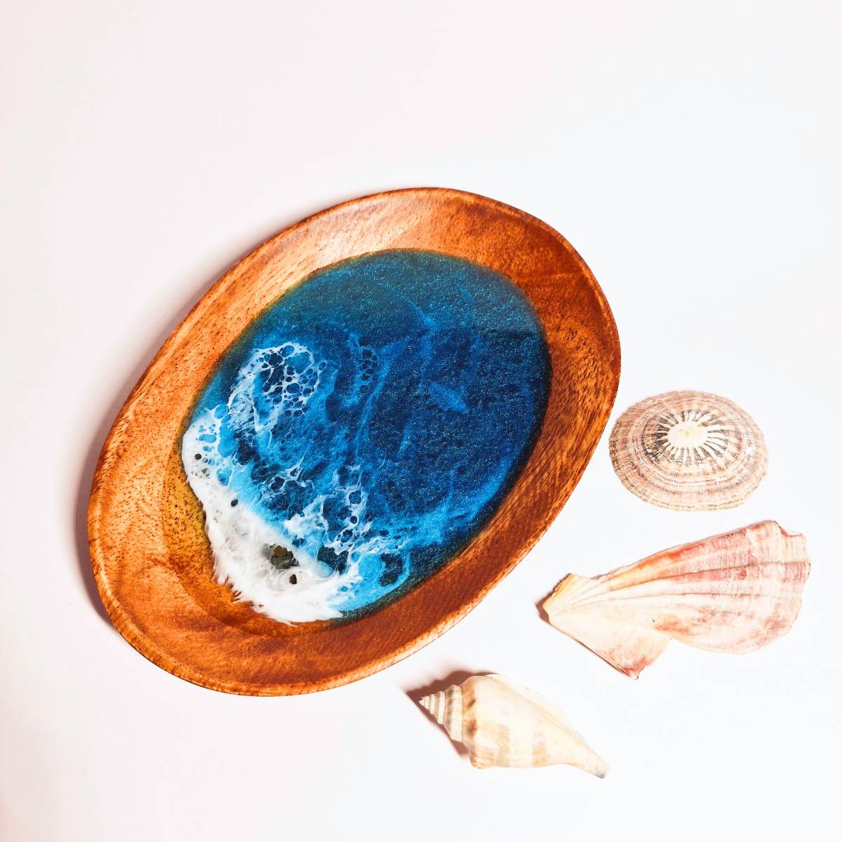 Ocean Resin Art Jewellery Dish | Keepsake Gift | Unique Gift For Her