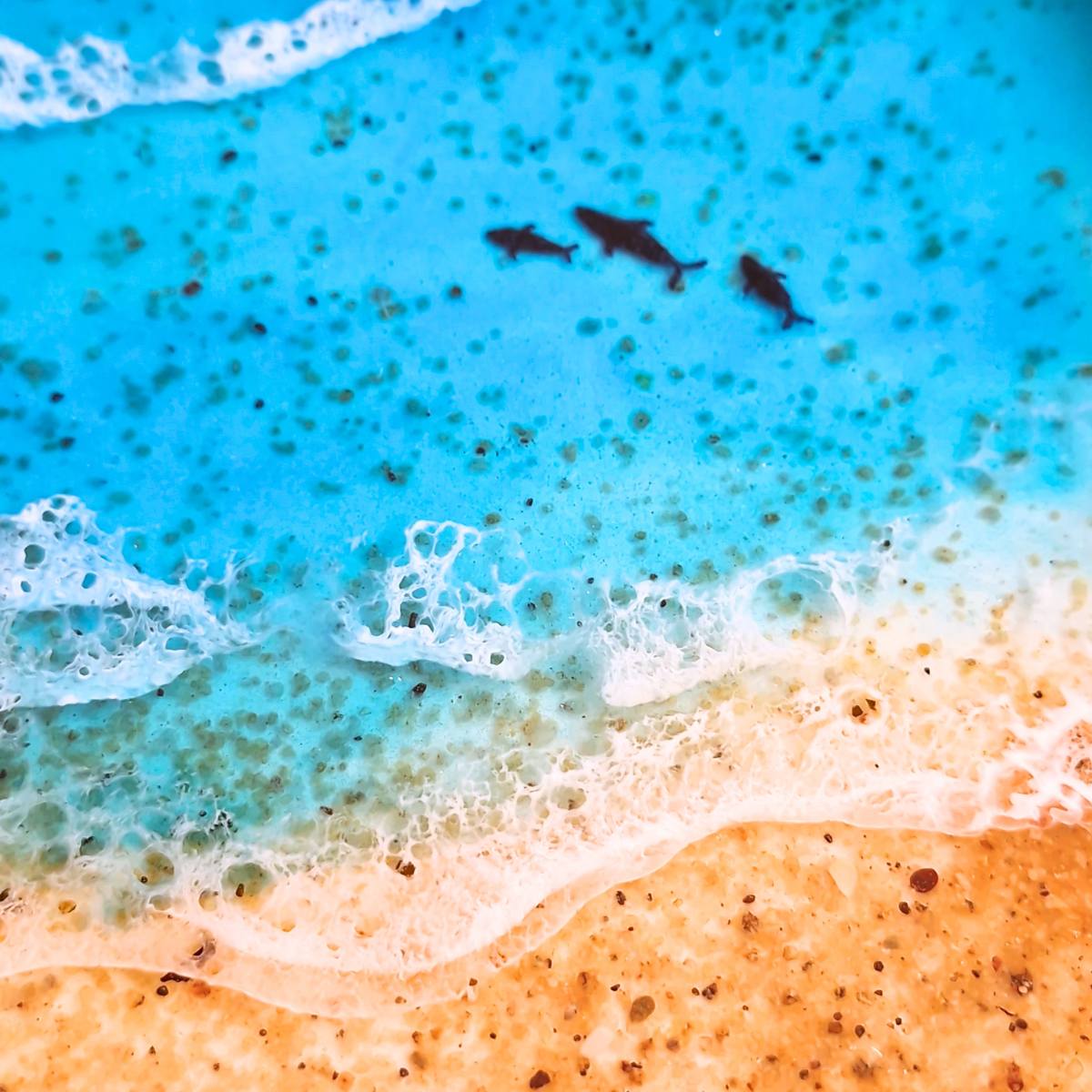 Round Ocean Resin Art Tray & Wall Art – Melbourne Beach Art