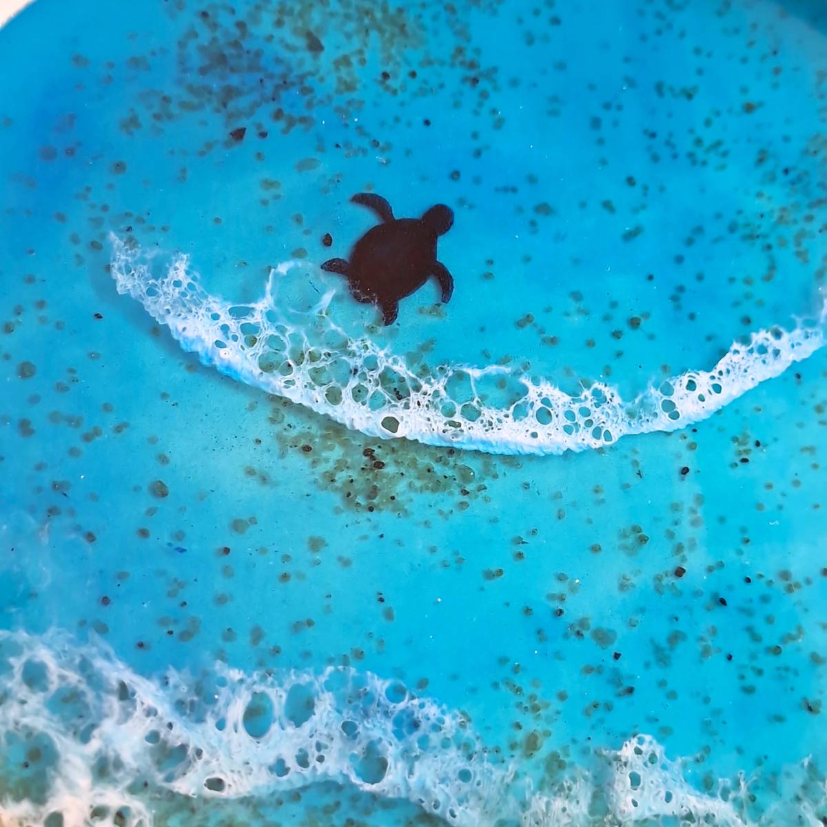Round Ocean Resin Art Tray & Wall Art – Melbourne Beach Art