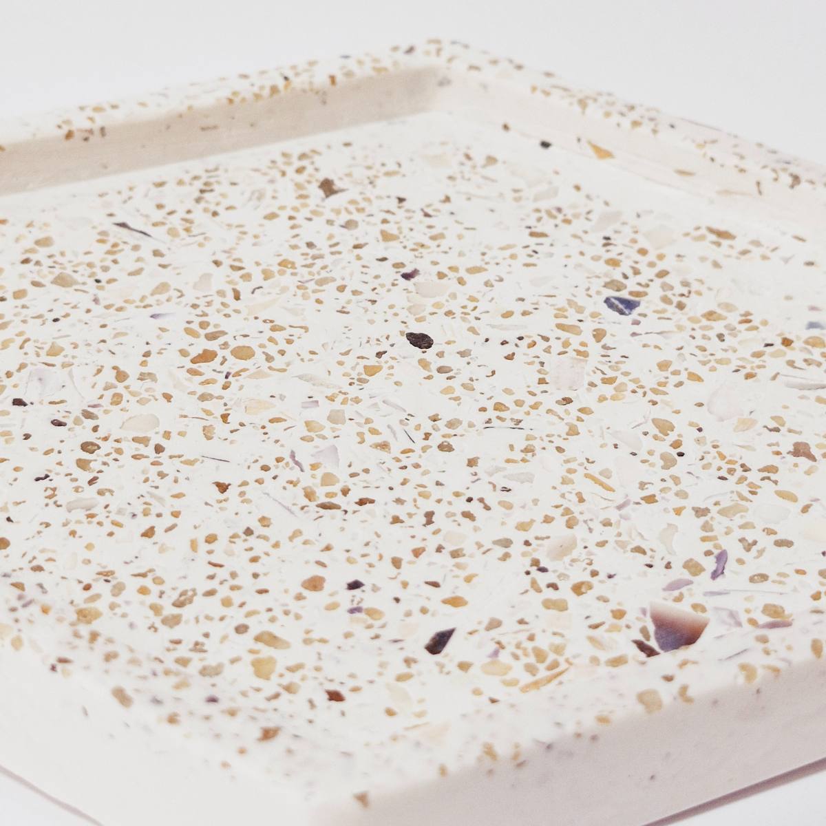 Shell And Sand Terrazzo Trinket Dish | Coaster