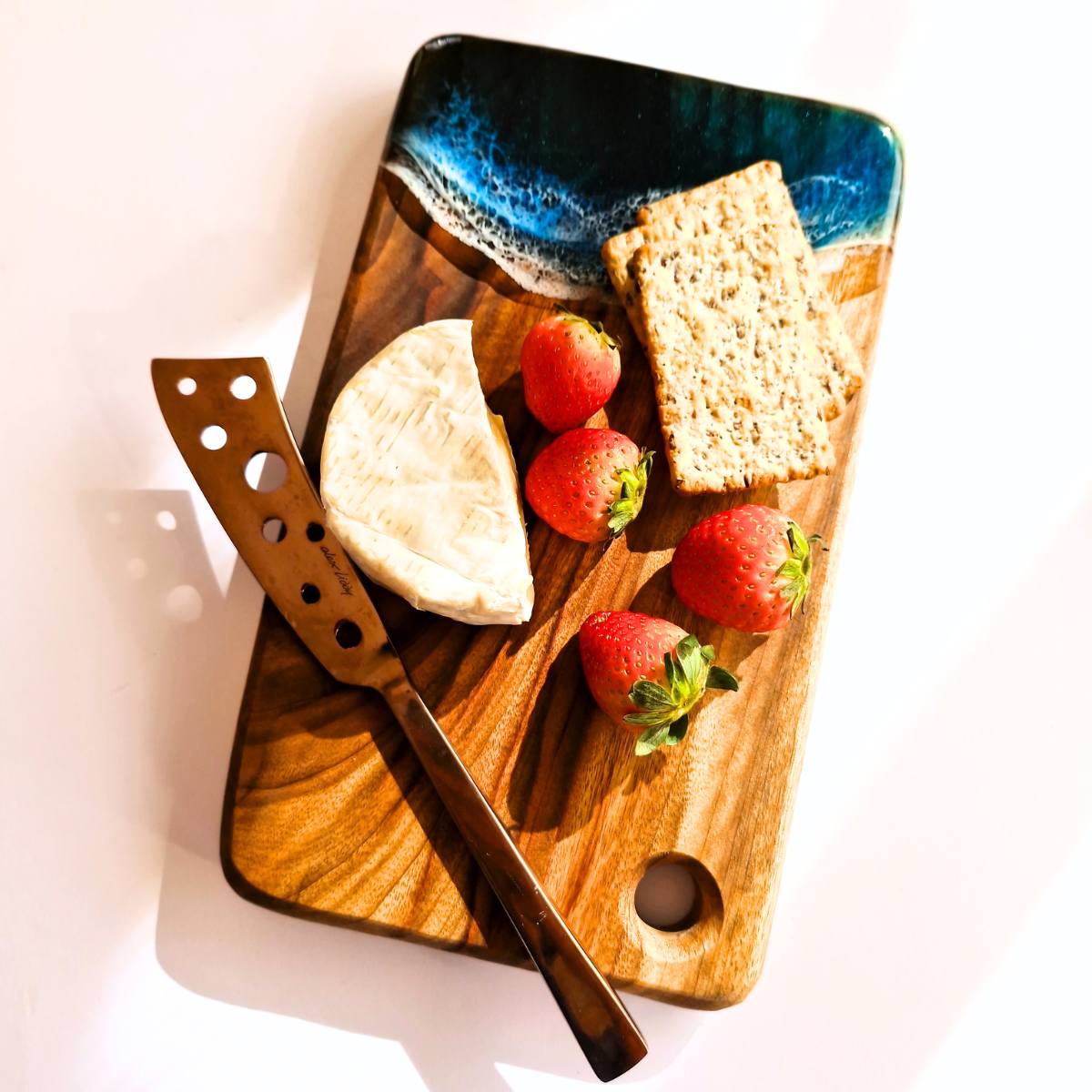 Ocean Resin Cheese & Serving Board – Small | Australian Camphor Laurel