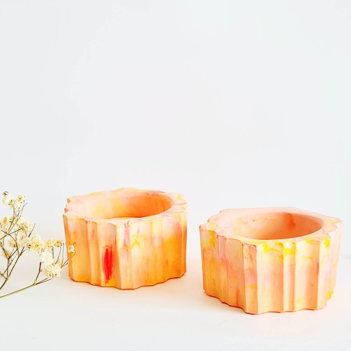 tealight candle holder set - fall decor