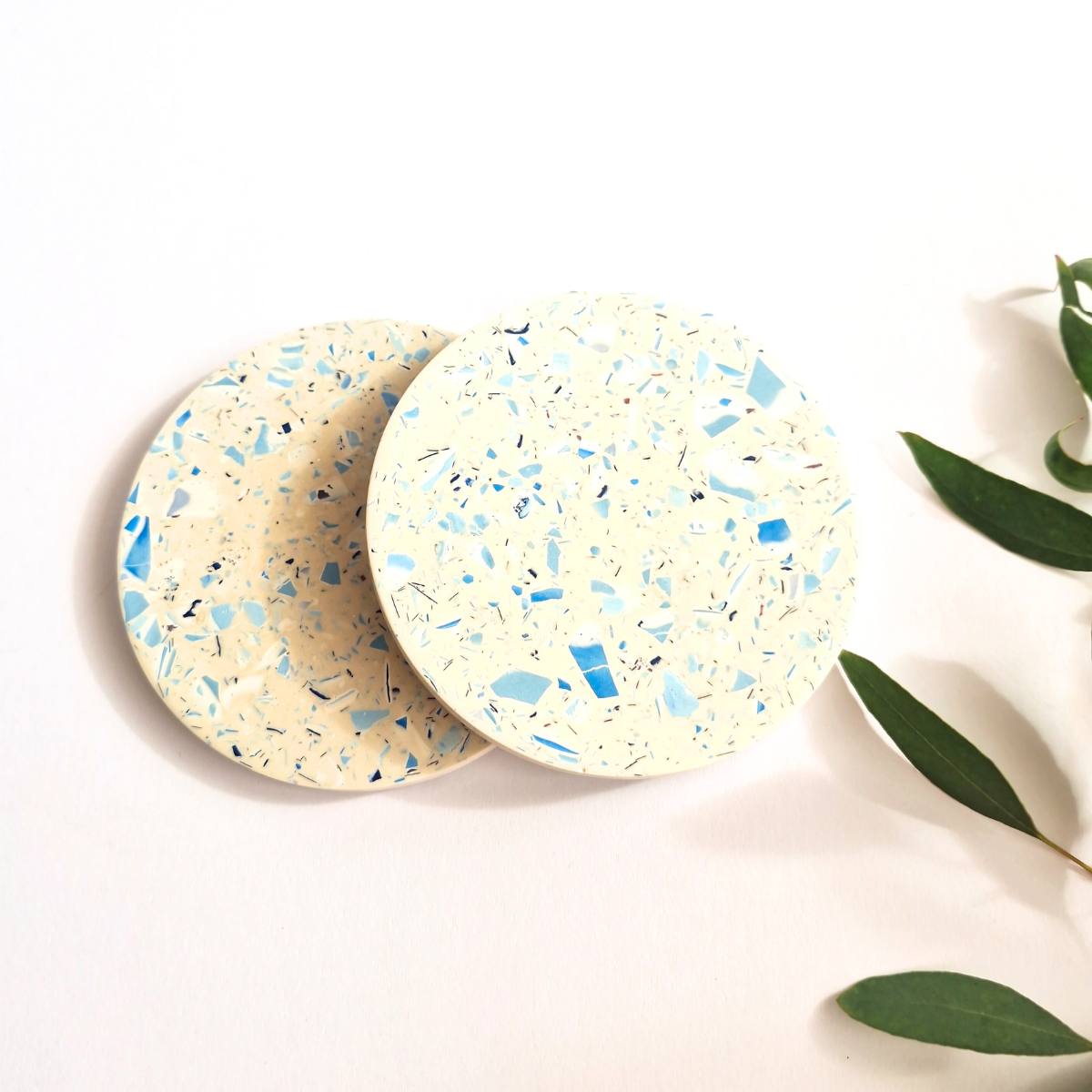 Terrazzo Coaster Set Of 2 | Handmade Drink Coasters